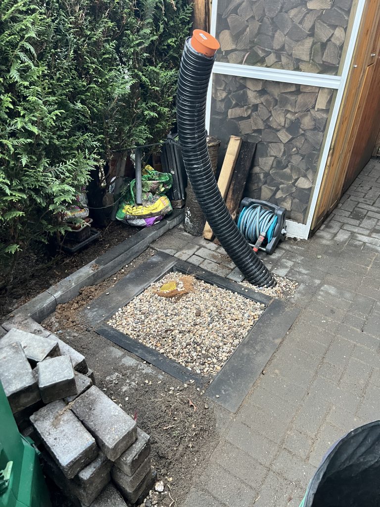 Fundament für unsere Wärmepumpe